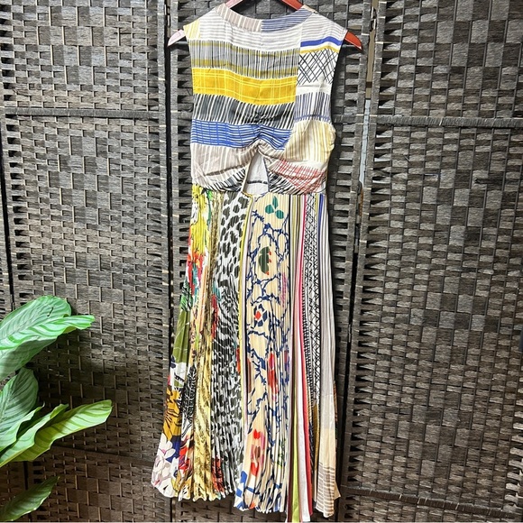 Geisha Designs colorful dress with full skirt dress size 6 small maxi length - Picture 5 of 9